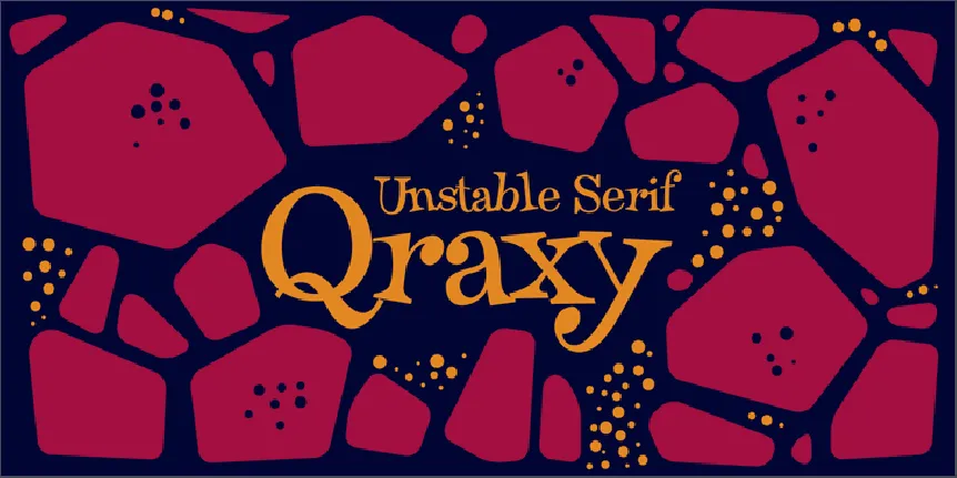 Qraxy font