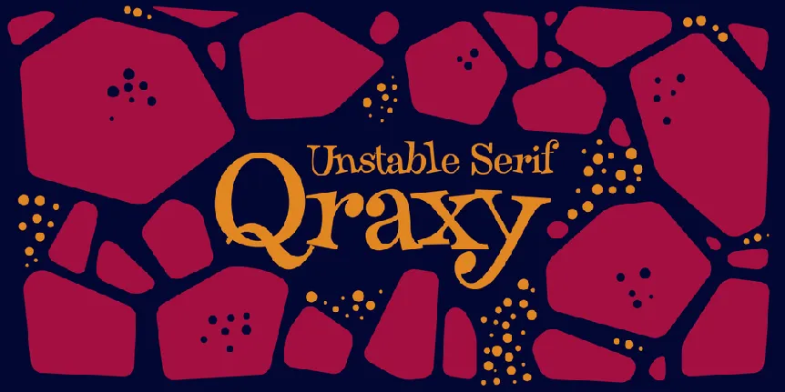 Qraxy font