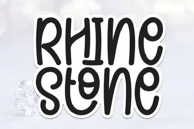 Rhine Stone Display font