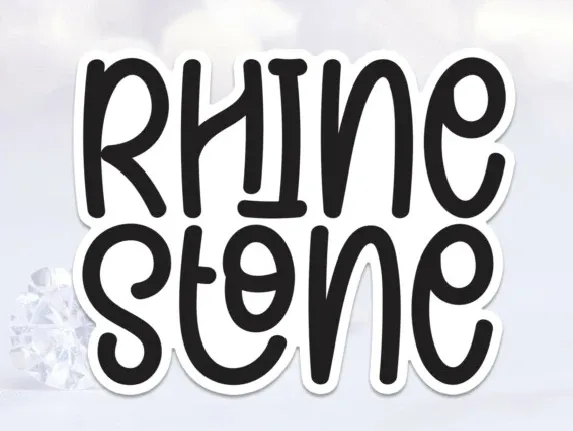 Rhine Stone Display font