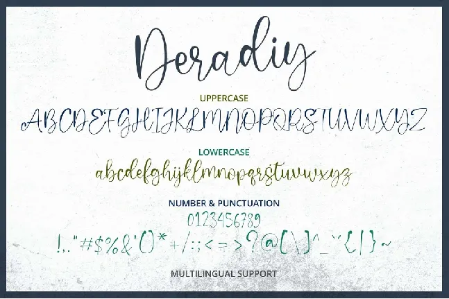 Deradiy font