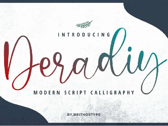 Deradiy font