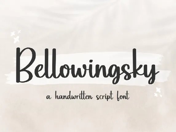 Bellowingsky font