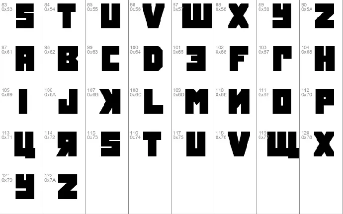 Tokarev font