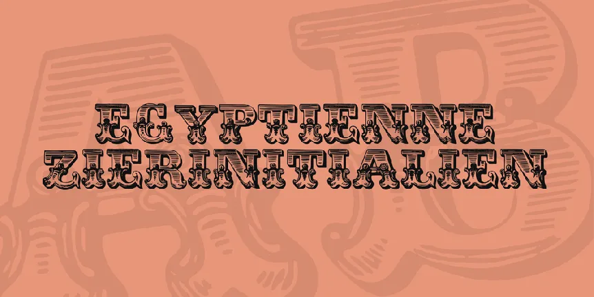 Egyptienne Zierinitialien font