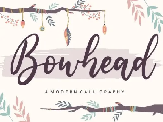 Bowhead Modern Calligraphy font