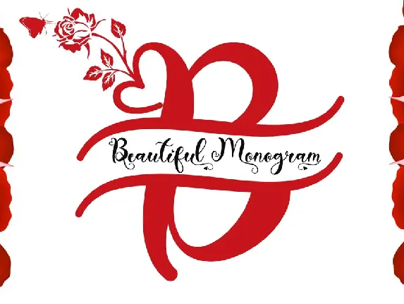 Beautiful Monogram font