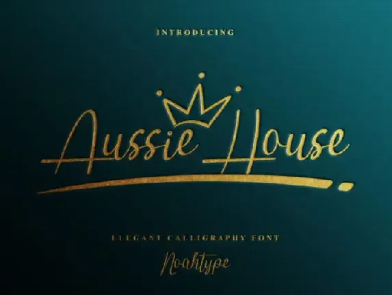 Aussie House Script font