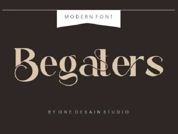 Begaters font