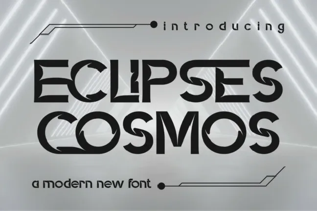 Eclipses Cosmos font