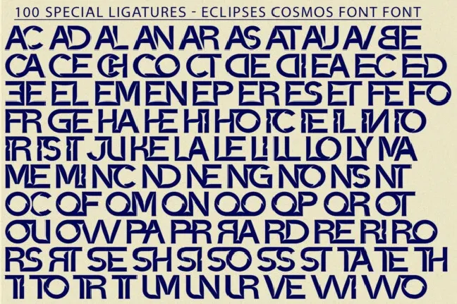 Eclipses Cosmos font