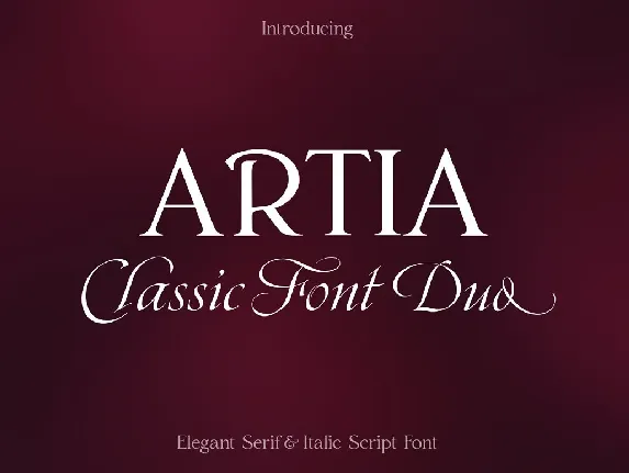 Artia font