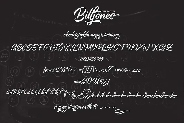 Billjones font