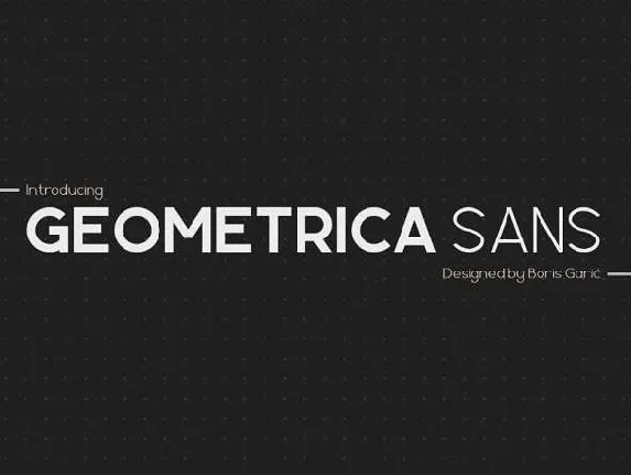 Geometrica Sans font