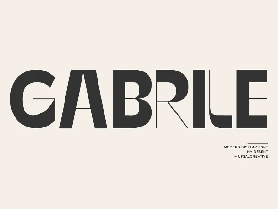 Gabrile font