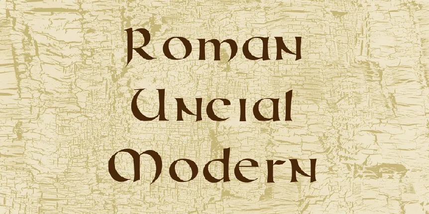 Roman Uncial Modern font