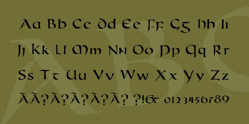 Roman Uncial Modern font