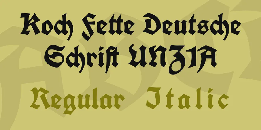 Koch Fette Deutsche Schrift UNZ1A font