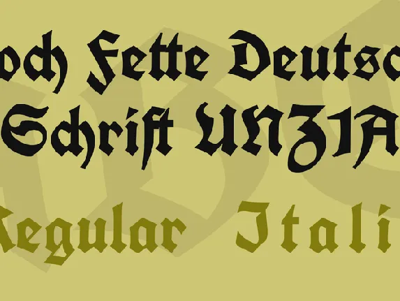 Koch Fette Deutsche Schrift UNZ1A font