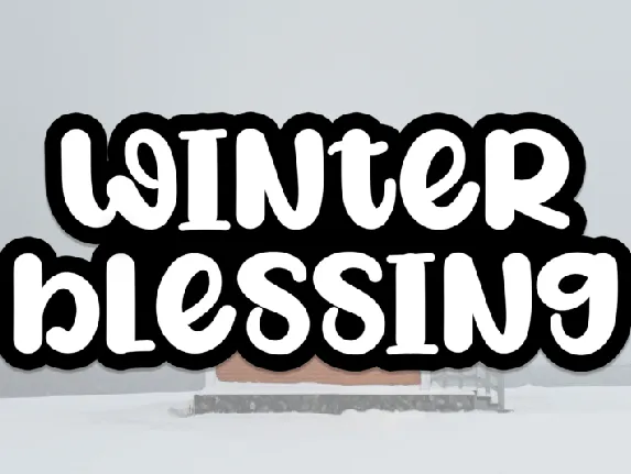 Winter Blessing Display font