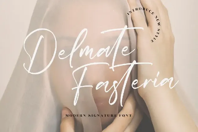 Delmate Fasteria font