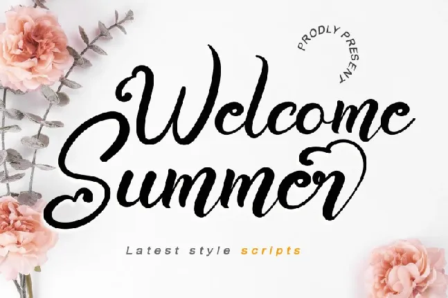 Welcome Summer Script font