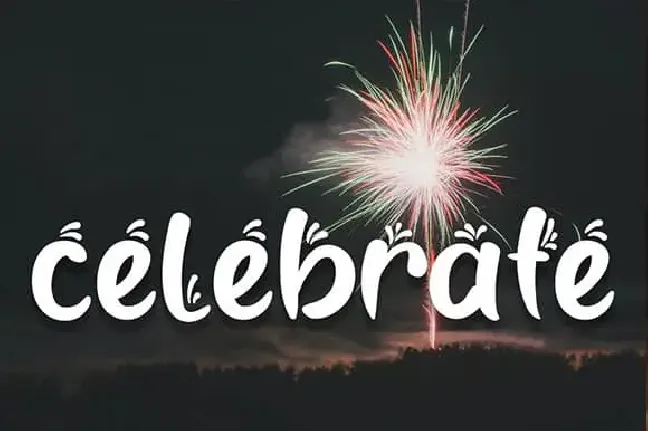 Happy Spark Display font