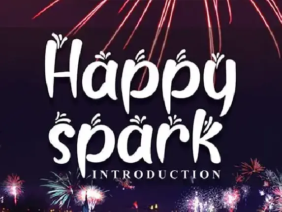 Happy Spark Display font