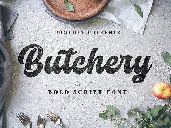 Butchery Script font