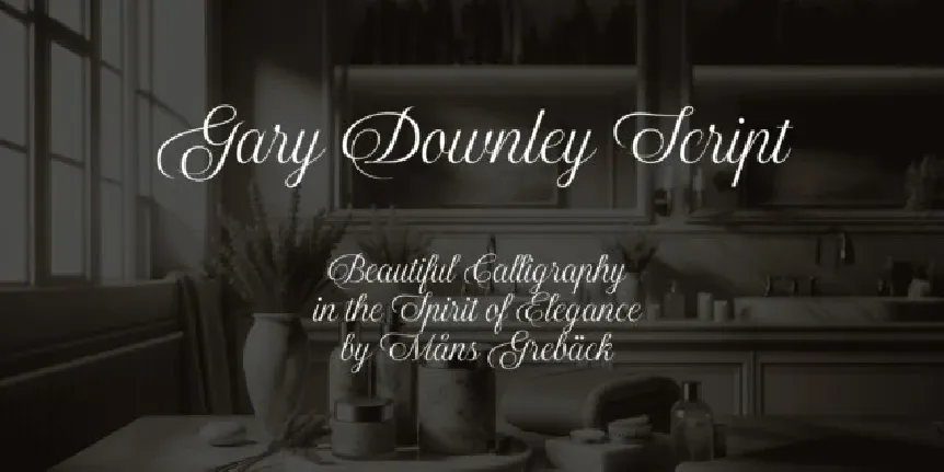 Gary Downley font