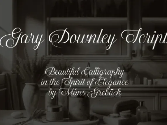 Gary Downley font