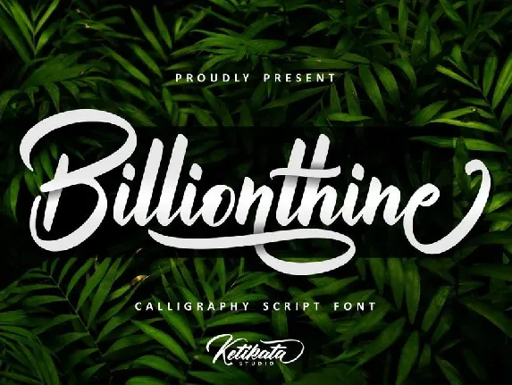 Billionthine font