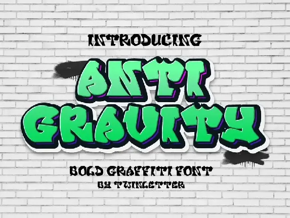 ANTI GRAVITY font