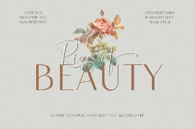 Rise of Beauty font