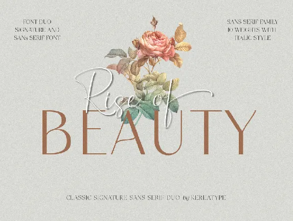 Rise of Beauty font