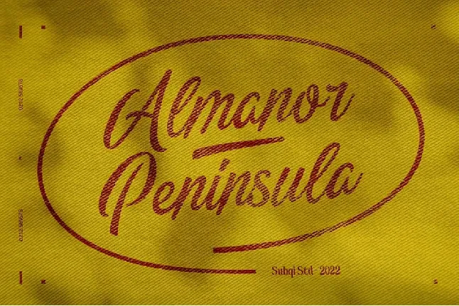 Almanor Peninsula font