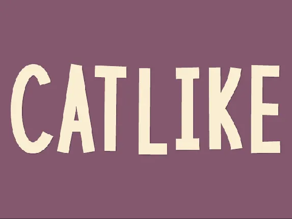 Catlike font