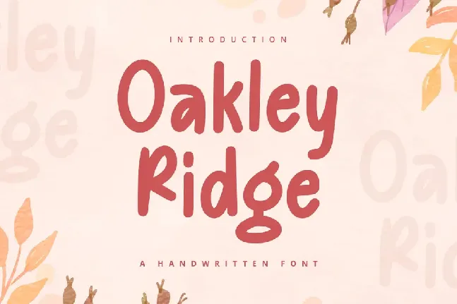 Oakley Ridge font