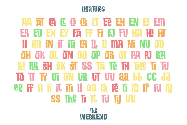 the Weekend font