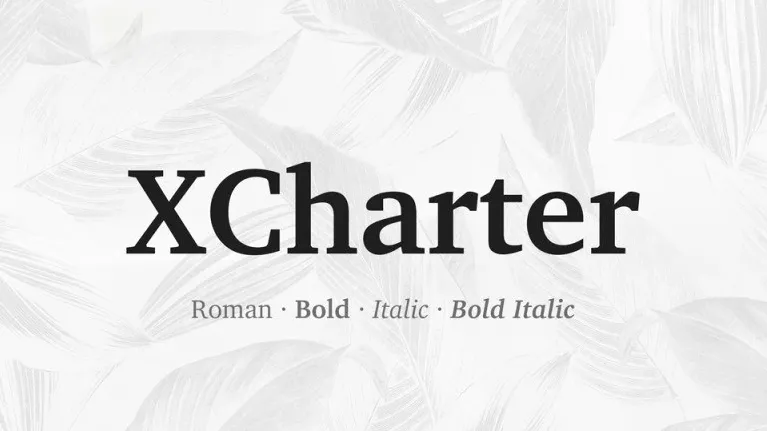 XCharter Serif Family font