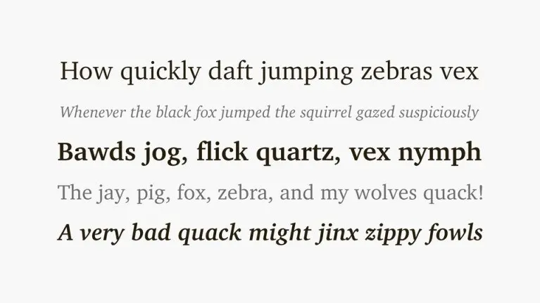 XCharter Serif Family font