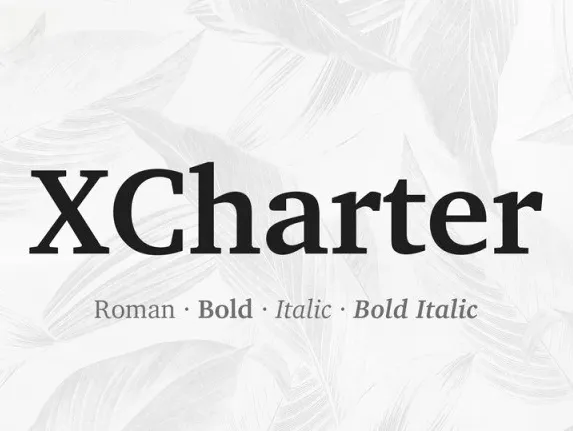 XCharter Serif Family font