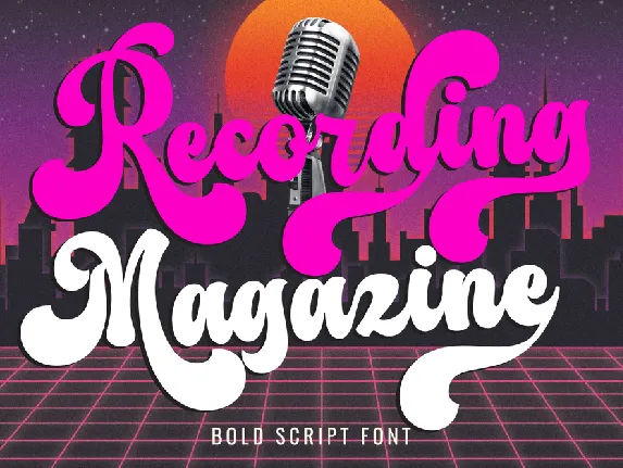 Recording Magazine font