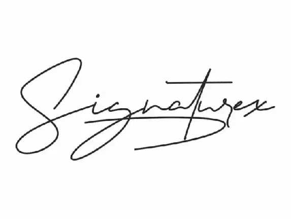 Signaturex Signature font