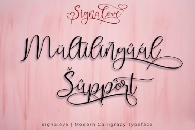 Signalove Calligraphy font