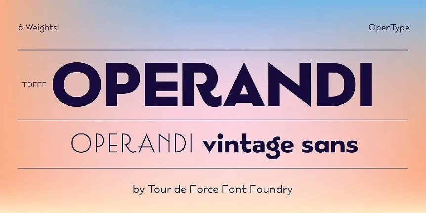 Operandi font