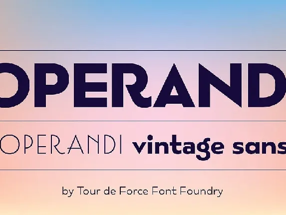 Operandi font