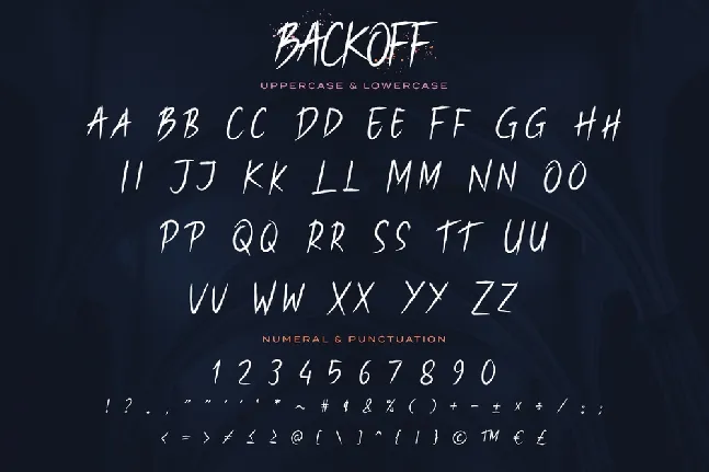 Backoff Demo font