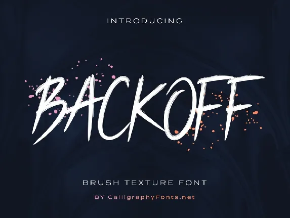 Backoff Demo font