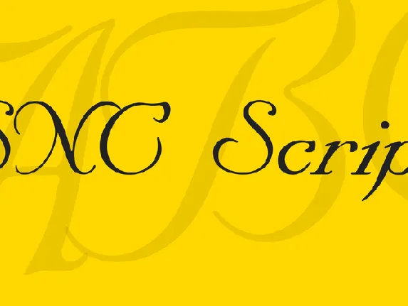 SNC Script font